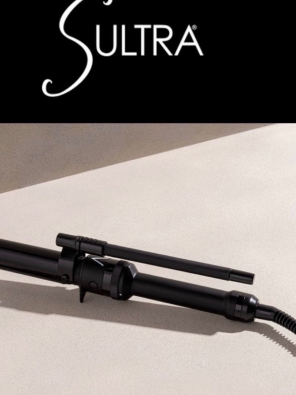Sultra Black Curling Iron